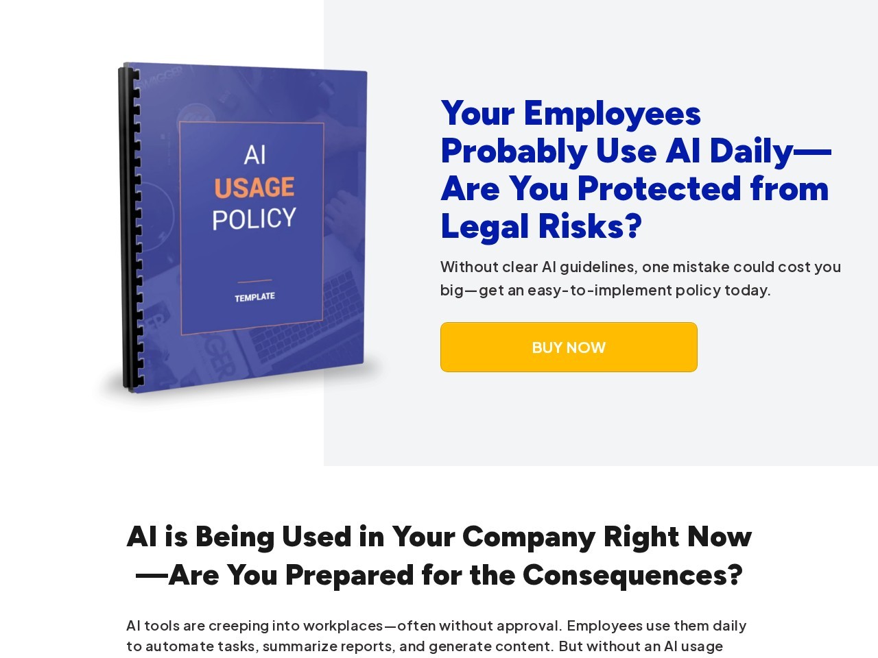 Screenshot of aiusagepolicy.com