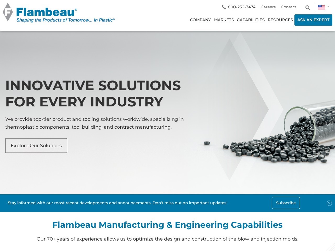 Screenshot of flambeau.com