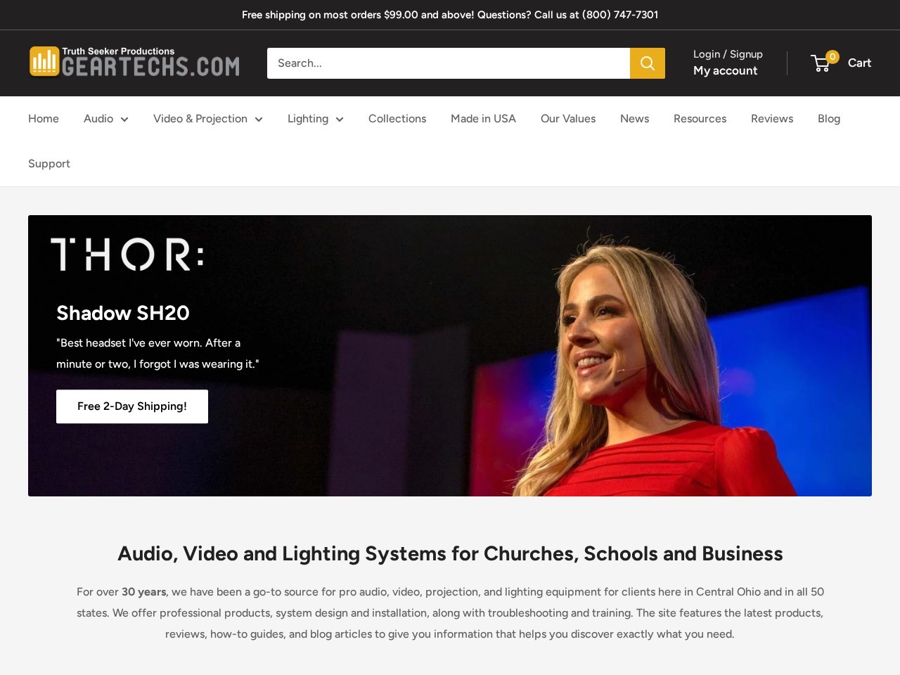 Screenshot of geartechs.com
