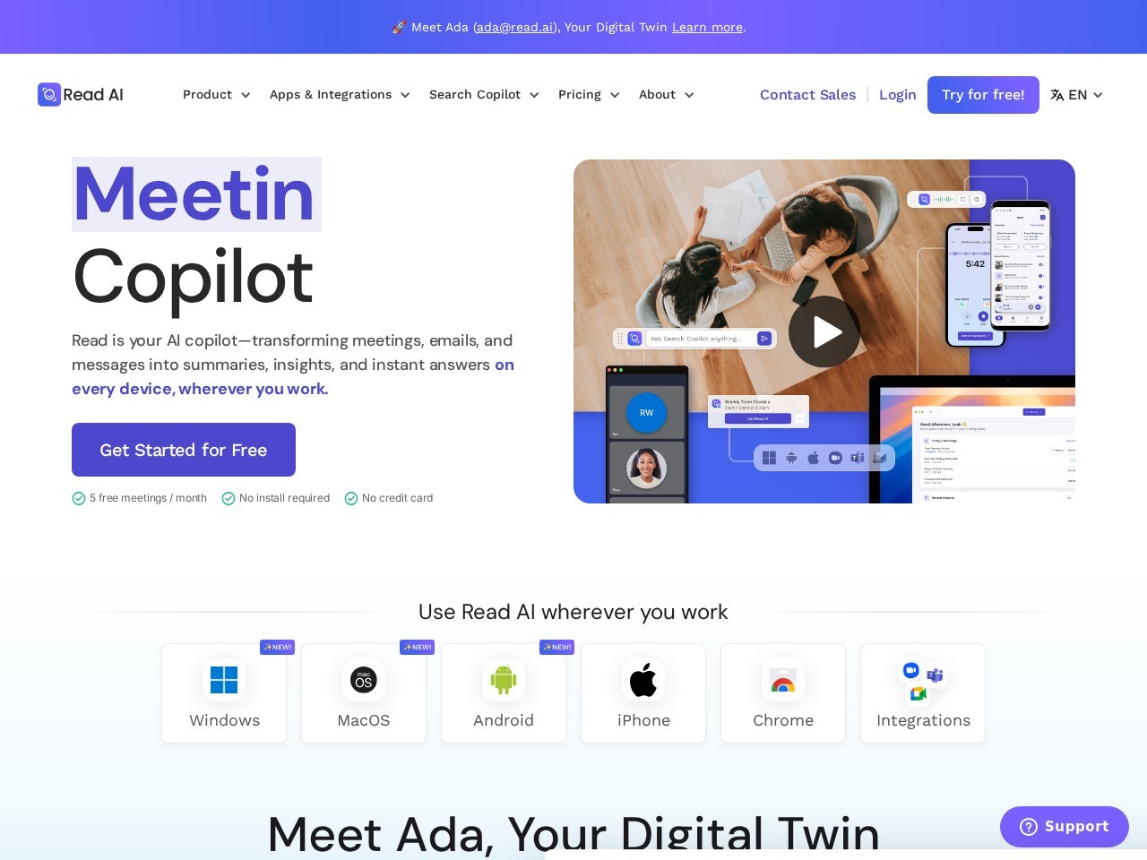 Screenshot of read.ai