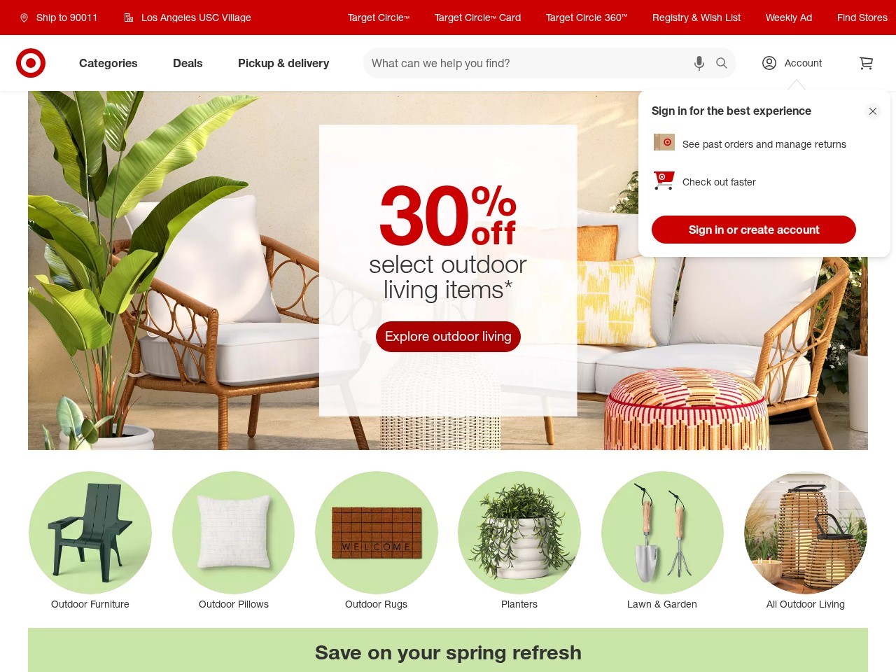 Homepage screenshot