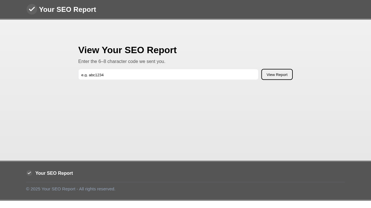 Screenshot of yourseoreport.com